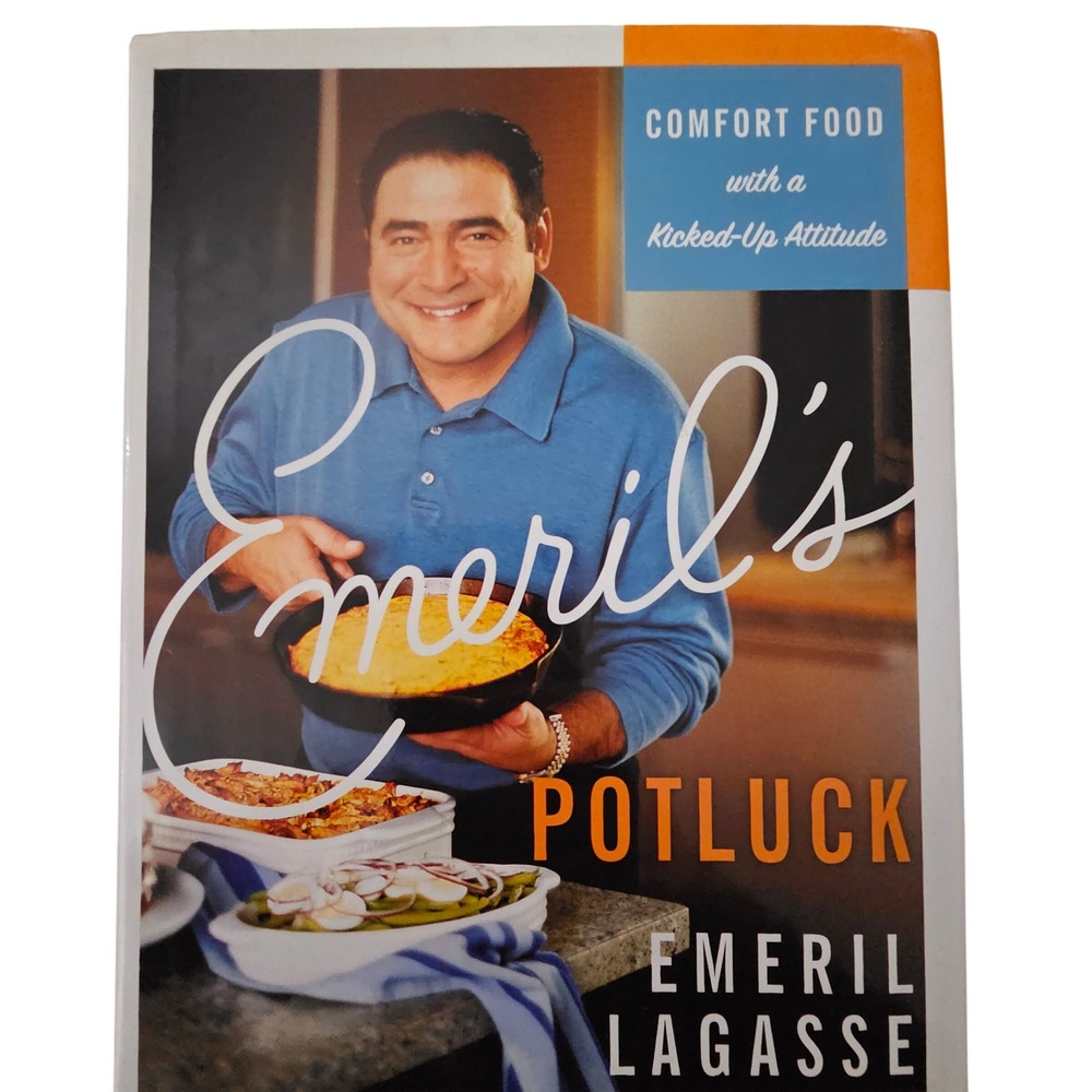 Emeril's Potluck Comfort Food Kicked-Up Emeril Lagasse 2004 1st Ed Cookbook